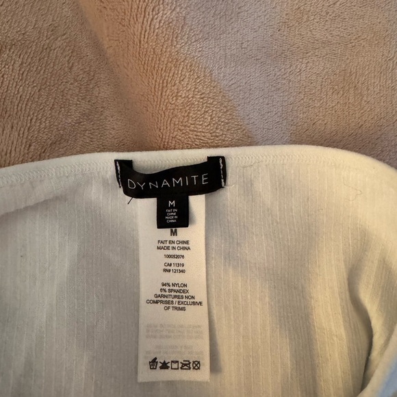 Dynamite One Shoulder Ribbed Tank Top - Picture 7 of 7